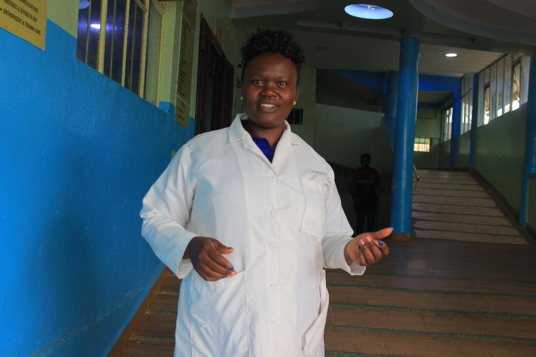 Judith Moraa a mortician working in one of the hospital in Kisii County , she thrives into the career once reserved for men