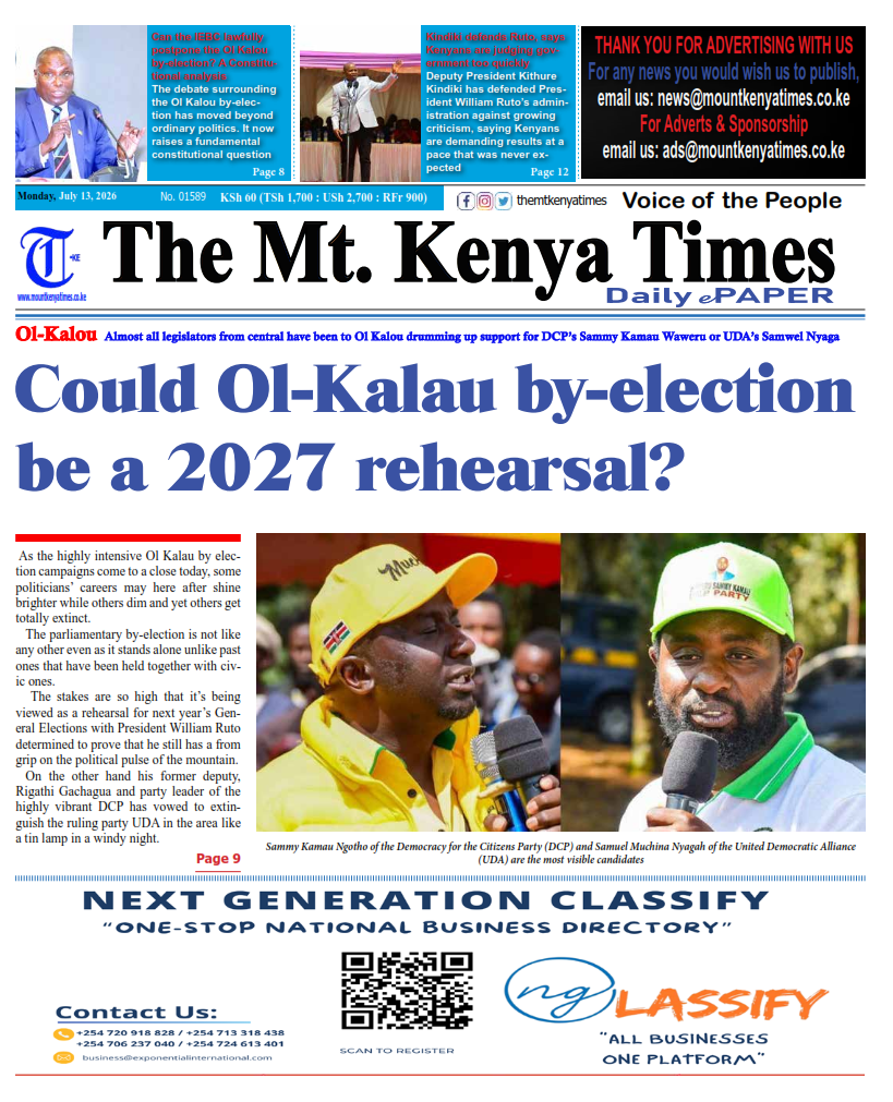 July 13, 2026 The Mt Kenya Times ePAPER_001
