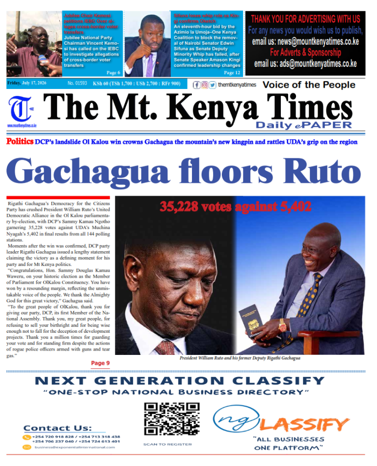 July 17, 2026 The Mt Kenya Times ePAPER_001