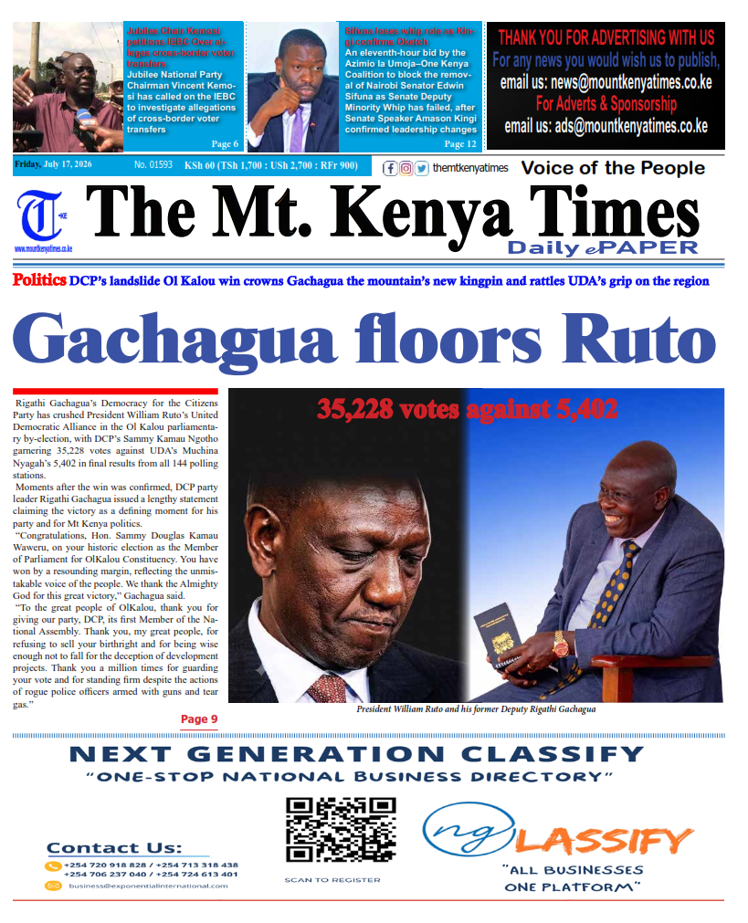 July 17, 2026 The Mt Kenya Times ePAPER_001