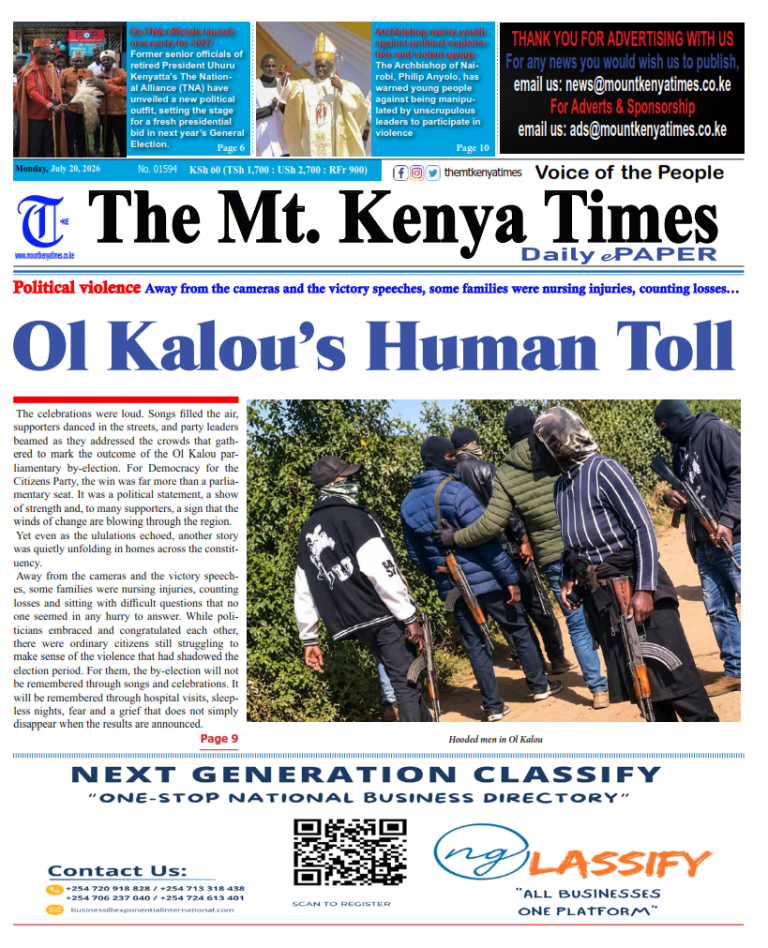 July 20, 2026 The Mt Kenya Times ePAPER_001