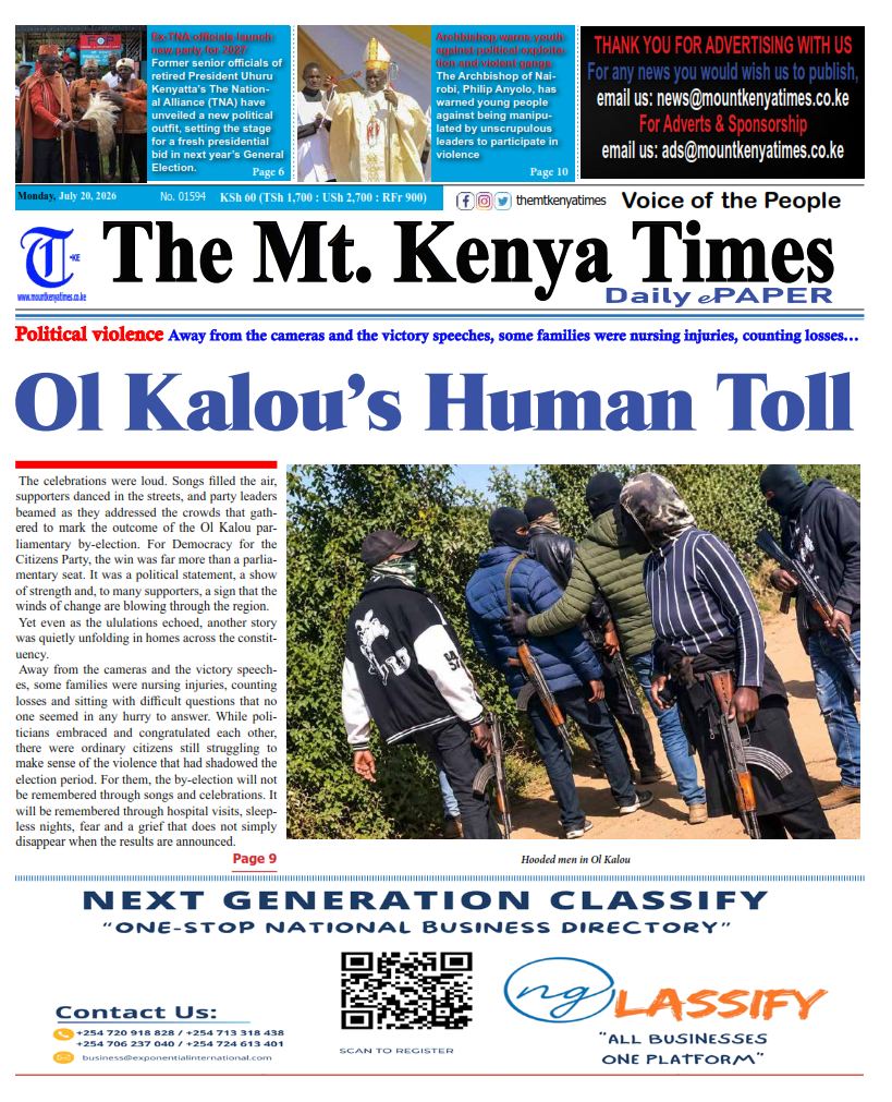 July 20, 2026 The Mt Kenya Times ePAPER_001
