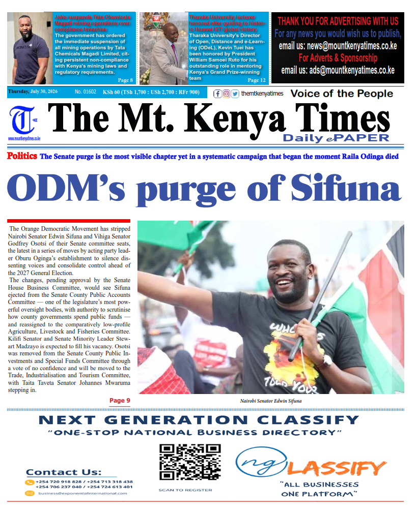 July 30, 2026 The Mt Kenya Times ePAPER_001