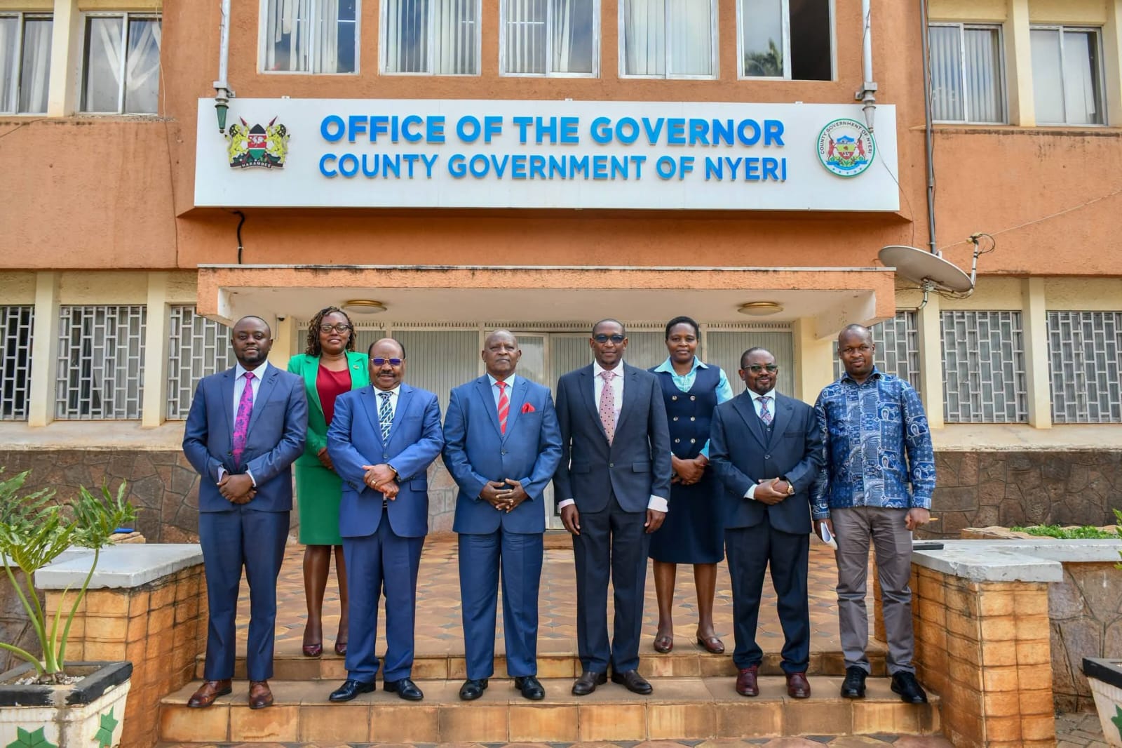 KICC and Nyeri County government officials after the consultative meeting.