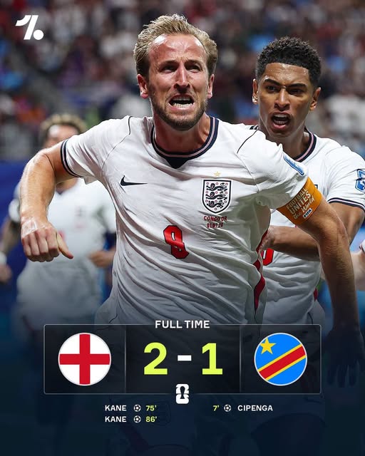 Kane's late brace sends England into last 16 as DR Congo bow out