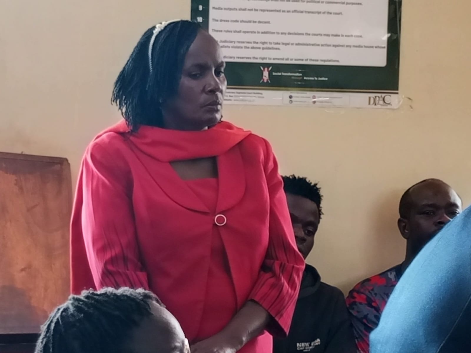 Lucy Nungari Principal St. Teresiah Preparatory School, Ngemwa in Kiambu law courts.