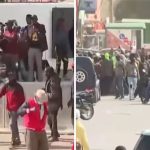 Murang'a Governor Irungu Kang'ata and leaders associated with the Linda Mwananchi movement was disrupted when chaos broke out