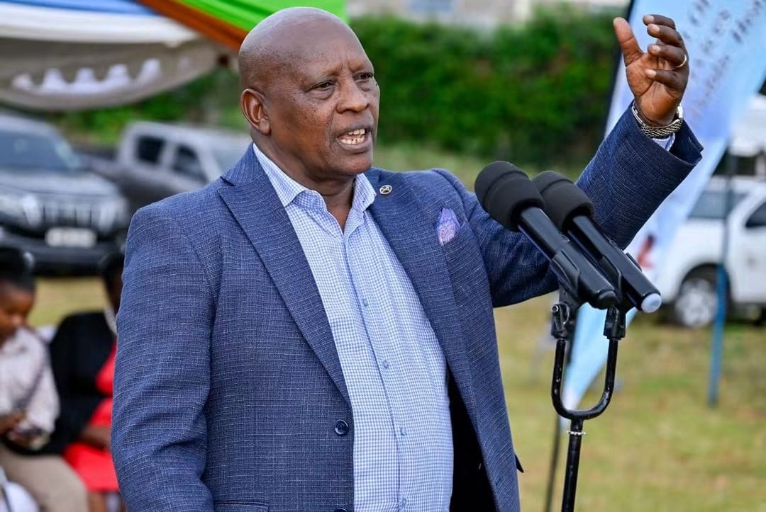 Nyeri Governor Mutahi Kahiga addressing the forum.