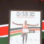 President William Ruto with record breaking marathoner Sebastian Sawe in State House, Nairobi on April 30, 2026.