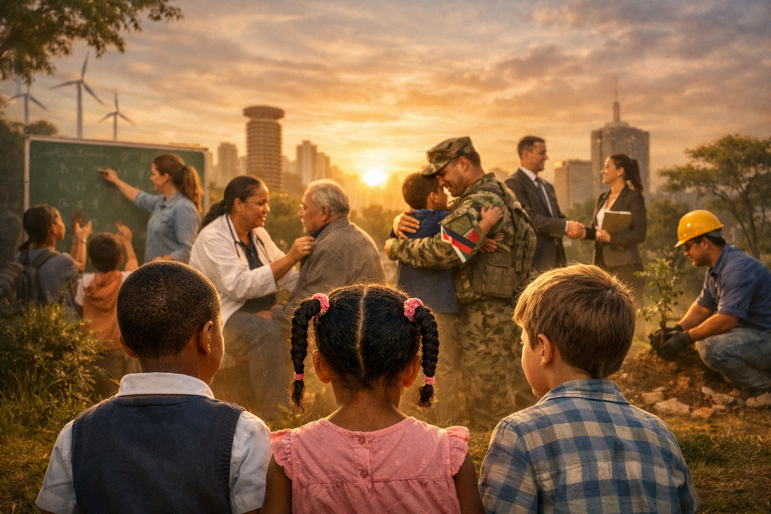 Raising tomorrow The children are watching