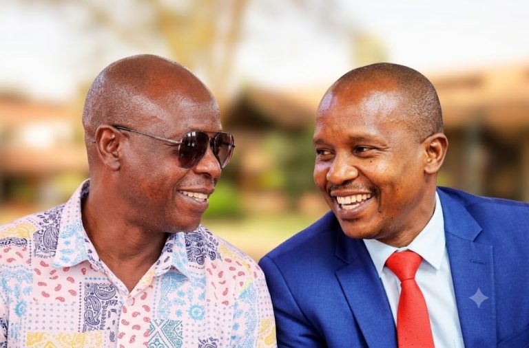 Rigathi Gachagua and his successor Deputy President Kithure Kindiki.