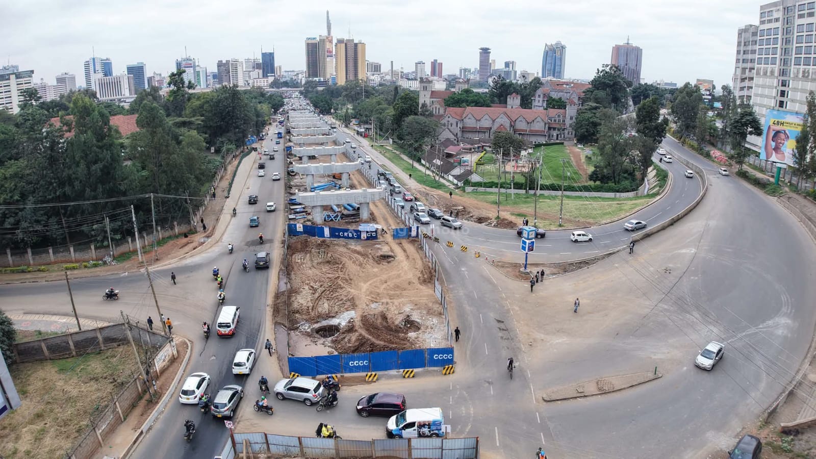 Road network in Nairobi