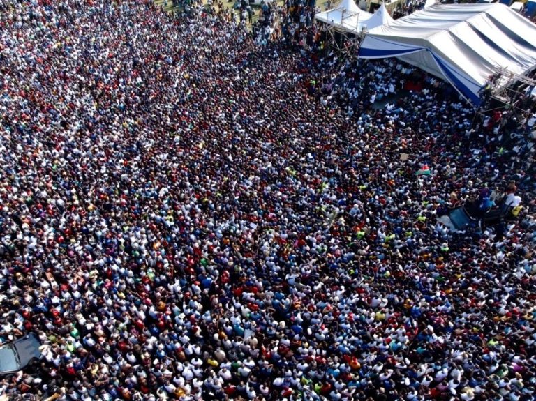 The Linda Mwananchi brigade during a political tour in Bungoma on July 26, 20206.