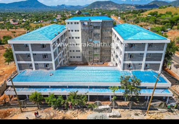 The near completion Tharaka Nithi County executive offices building at Kathwana
