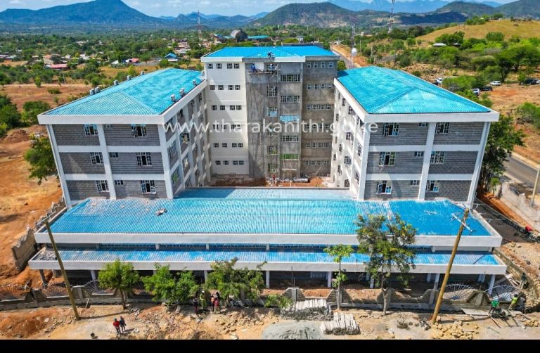 The near completion Tharaka Nithi County executive offices building at Kathwana