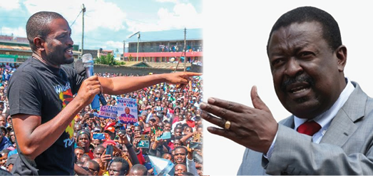 A collage of Prime Cabinet Secretary Musalia Mudavadi and Nairobi Senator Edwin Sifuna