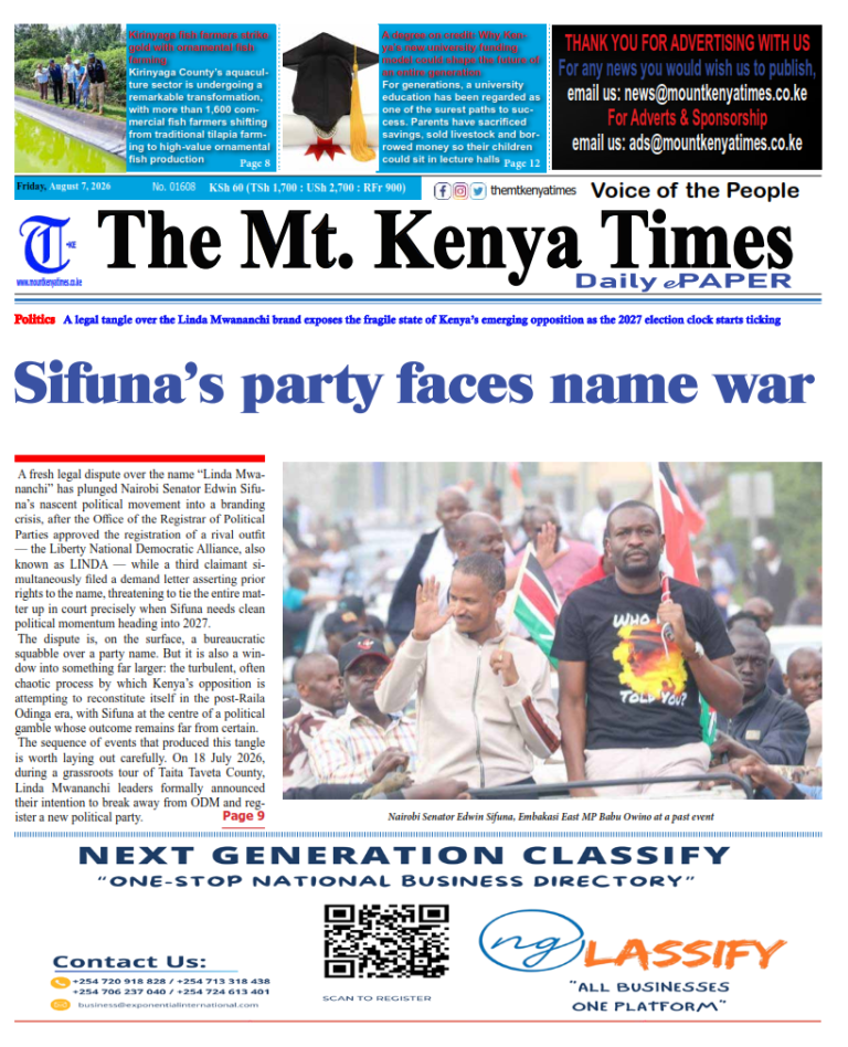 August 7, 2026 The Mt Kenya Times ePAPER_001