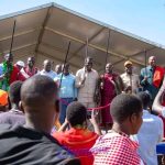 Cabinet Secretary Opiyo Wandayi's joins Stephen Letoo for an educational empowerment programme in Oldanyati