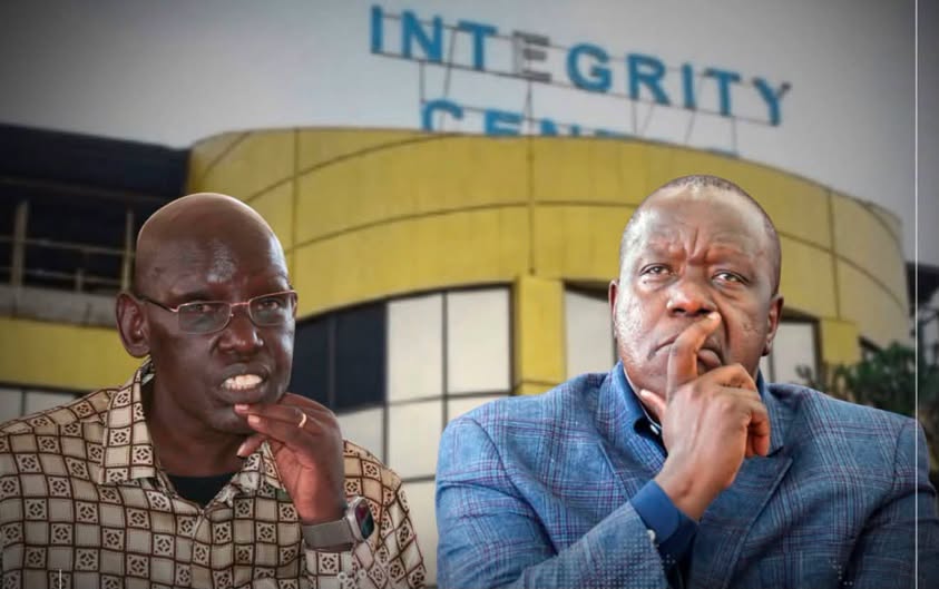 Former Education Cabinet Secretary Fred Matiang'i and former Principal Secretary Belio Kipsang