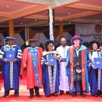 Guests and senior MKU officials after the graduation ceremony