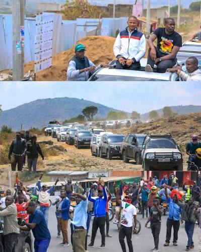 Linda Mwananchi convoys were stoned in Homabay