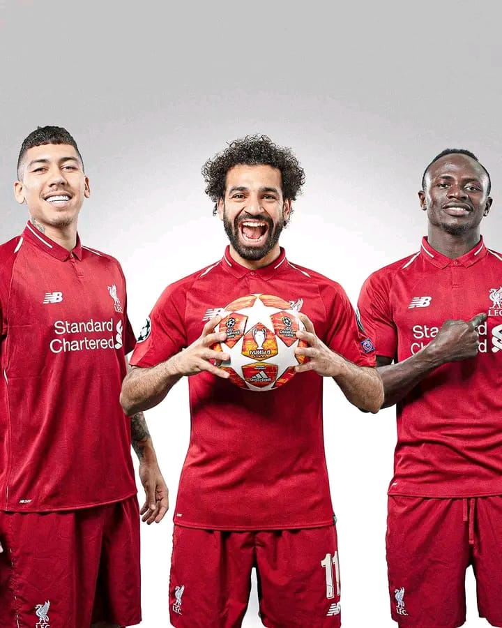 Mohamed Salah, Sadio Mané and Roberto Firmino
