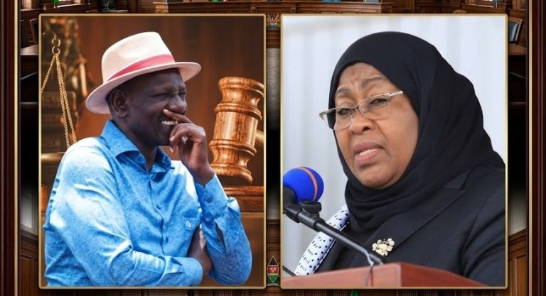 President William Ruto and Tanzanian President Samia Suluhu Hassan