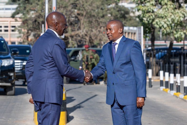 President William Ruto and his deputy Kithuire Kindiki