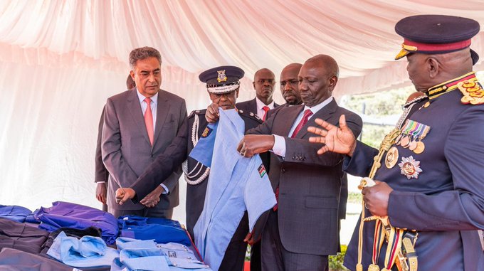 Ruto launches police rebrand with new uniforms 1