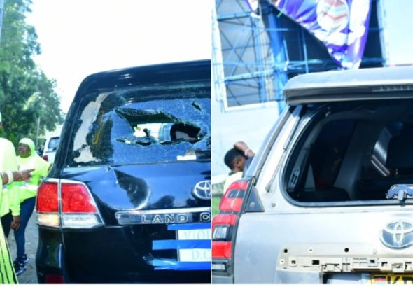 The convoy of former Deputy President Rigathi Gachagua came under attack during a political tour of Nakuru Town West
