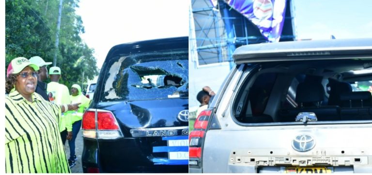 The convoy of former Deputy President Rigathi Gachagua came under attack during a political tour of Nakuru Town West