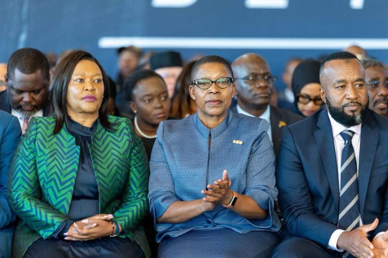 Tourism and Wildlife Cabinet Secretary Rebecca Miano (L)