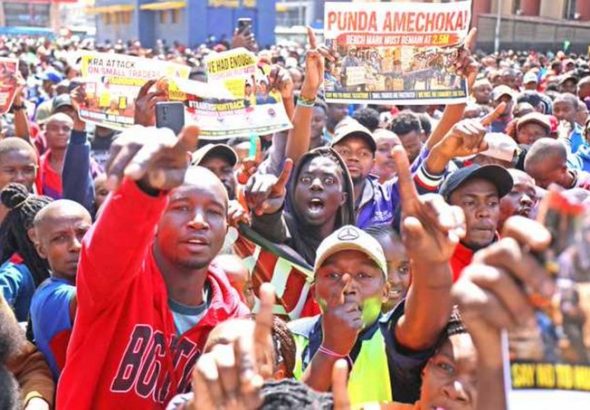 Traders are protesting new Sh3.2m KRA container tax