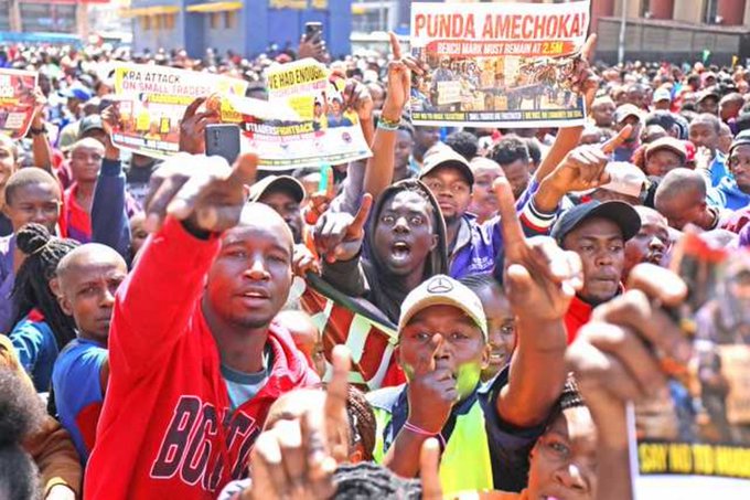 Traders are protesting new Sh3.2m KRA container tax