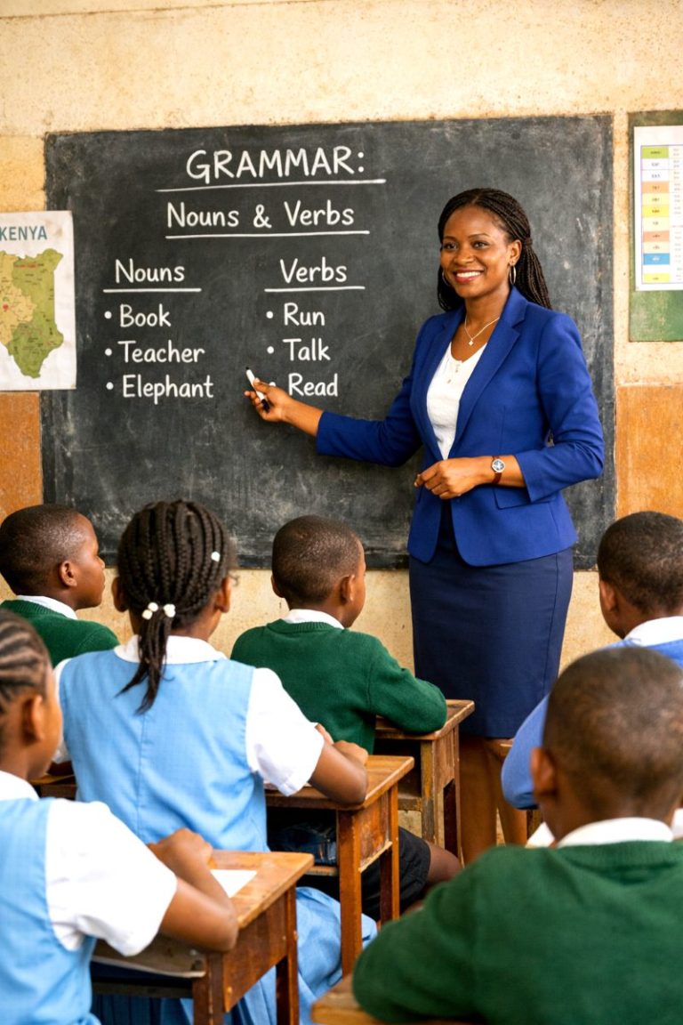A teacher in classroom