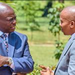 Deputy President Kithure Kindiki and his predecessor Rigathi Gachagua