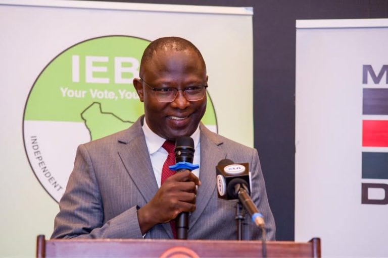 Independent Electoral and Boundaries Commission chairman Erastus Edung Ethekon