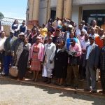 MMV Associates CLG team at Dedan Kimathi university after presenting their memorandum.