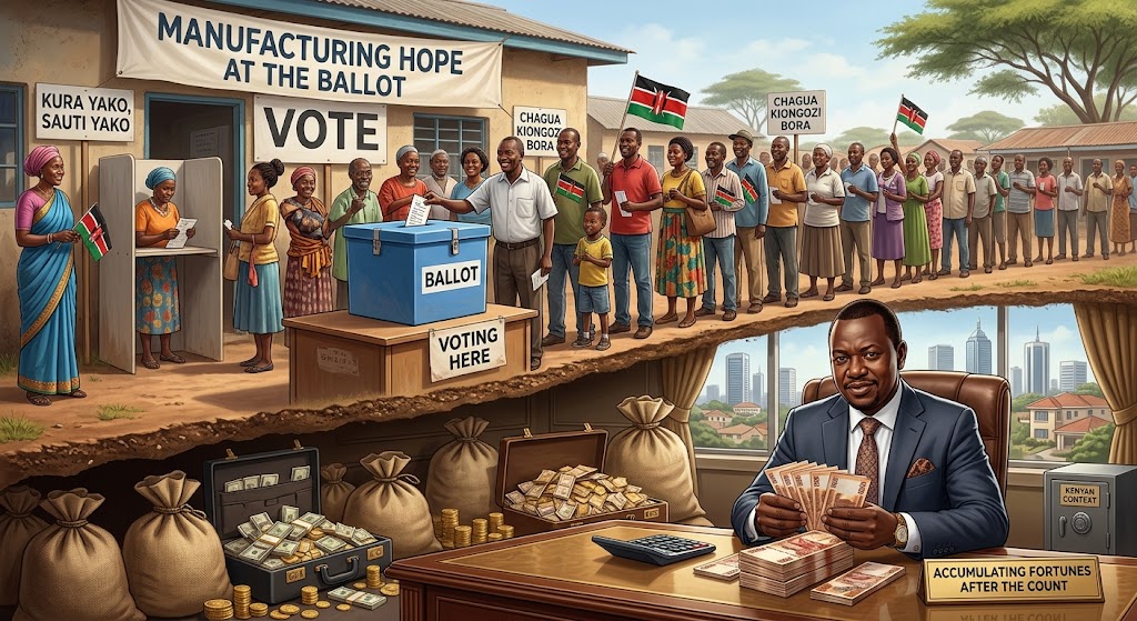 Manufacturing hope at the ballot, accumulating fortunes after the count