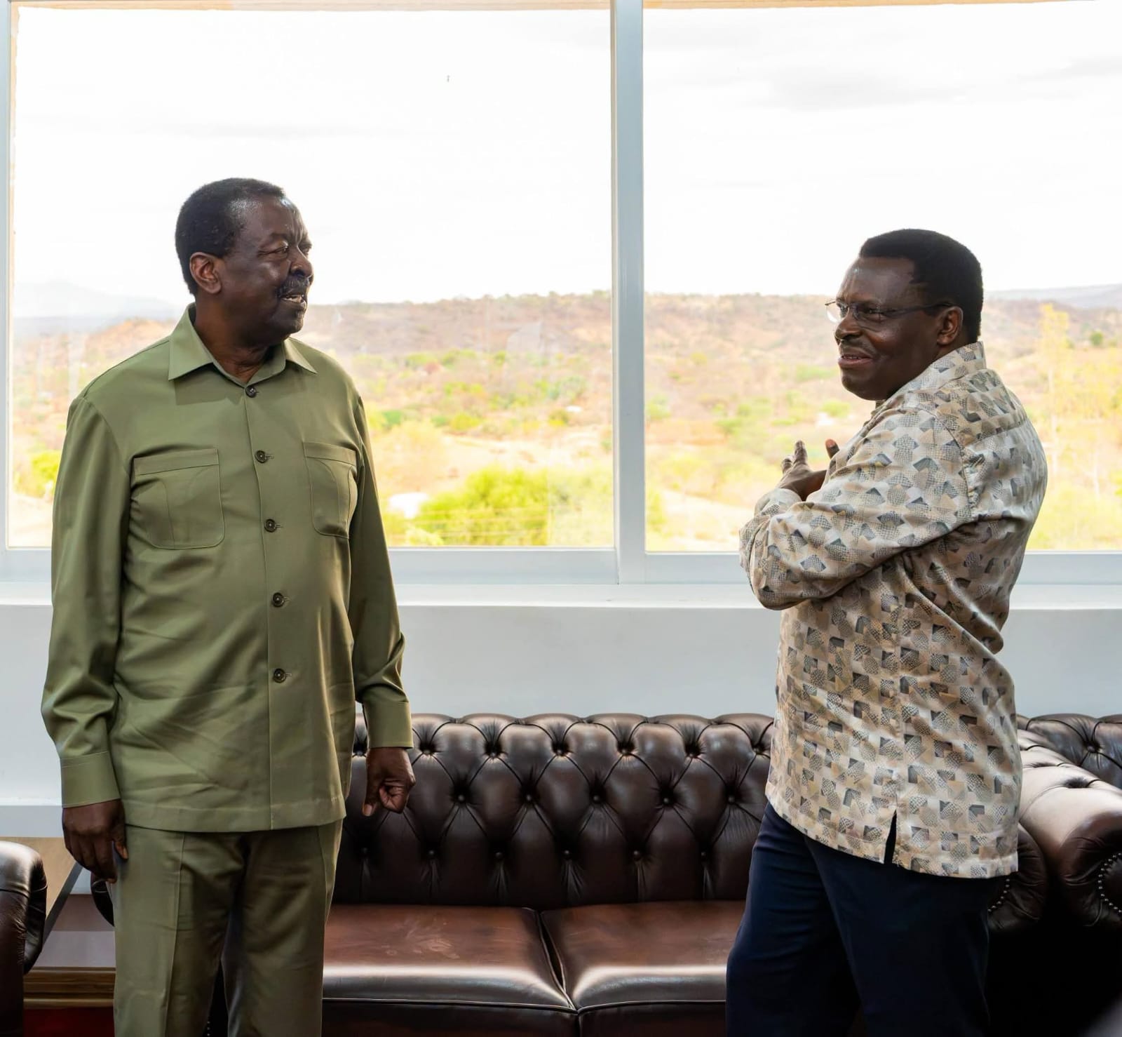 PCS Musalia Mudavadi with Governor Muthomi Njuki