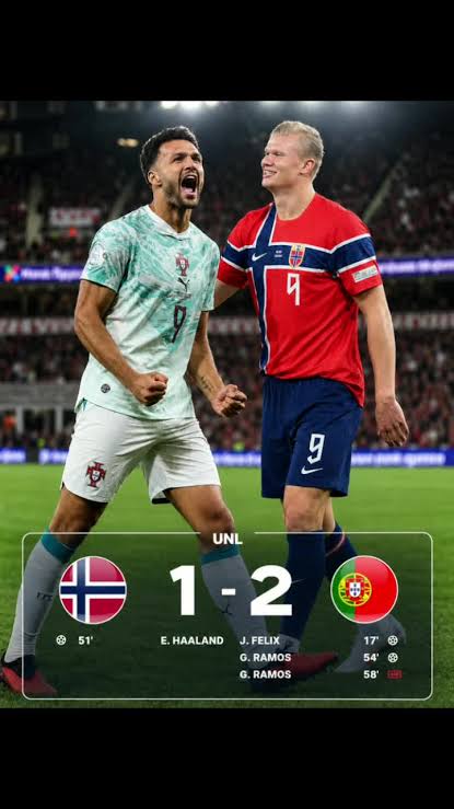Portugal beat Norway 2–1 in Oslo