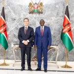 President William Ruto with Pfizer Chairman and Chief Executive Albert Bourla at State House