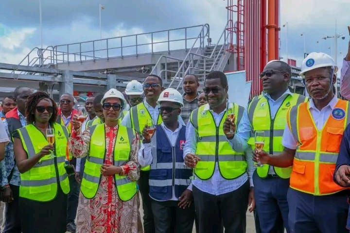 The arrival of MT Sea Wolf at Kipevu Oil Terminal 2