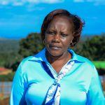 Trade, Tourism and Cooperatives County Executive Committee Member Rev. Carol Kaberia, Adresses the press.