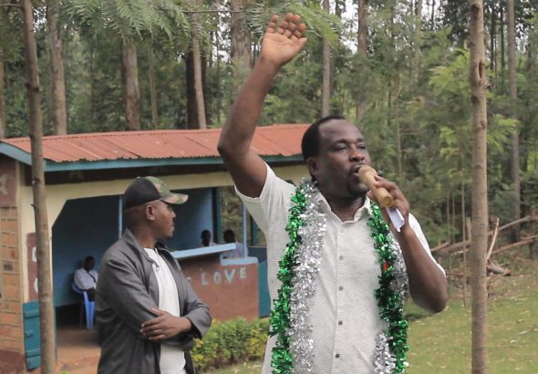 West Mugirango Mp Steve Mogaka Speaking at Kianginda Secondary School during prayer's Day