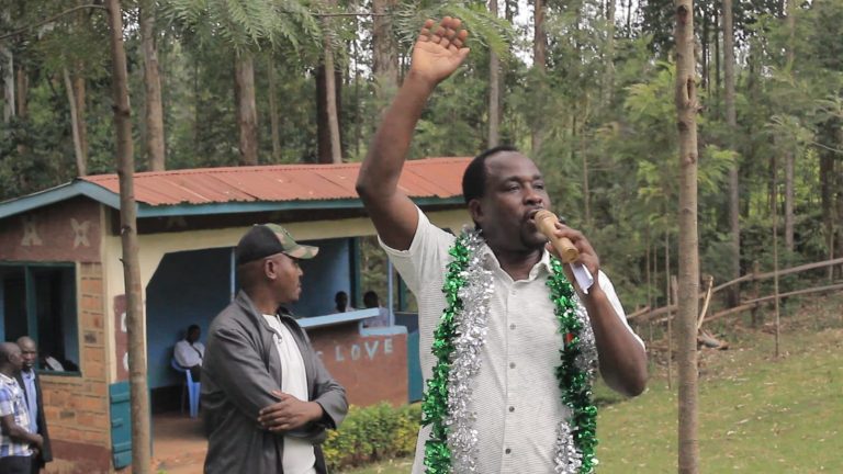 West Mugirango Mp Steve Mogaka Speaking at Kianginda Secondary School during prayer's Day