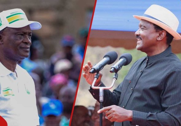 Wiper Patriotic Front leader Kalonzo Musyoka and Democratic Party leader Justin Muturi