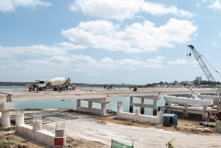 Bamburi Cement Makupa Bridge concrete.