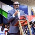 CS Education Julius Ogamba Migos during celebration of World Cities Day held at Kisii County