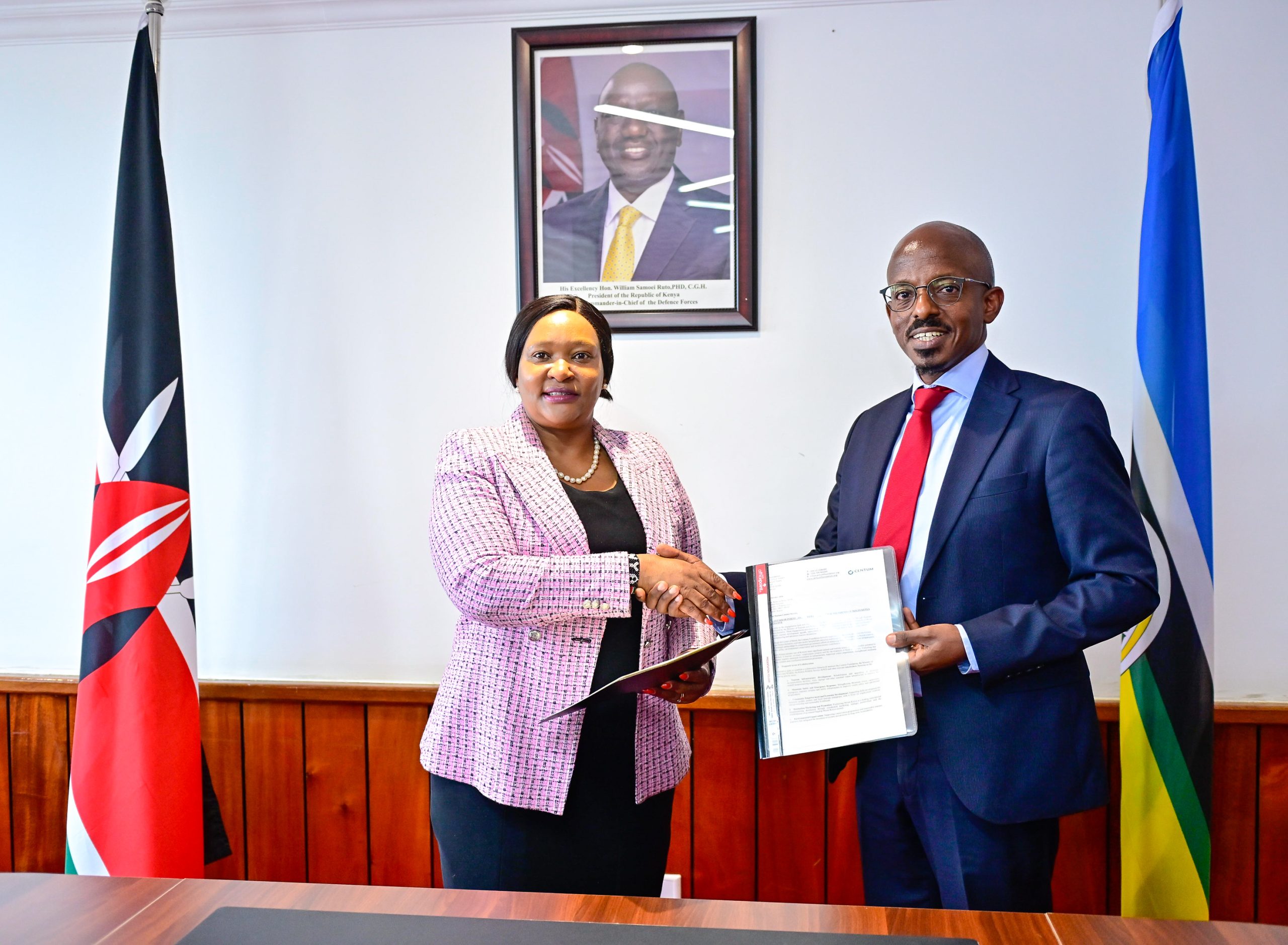 Cabinet Secretary for Tourism and Wildlife Rebecca Miano and the Centum Foundation yesterday signed a strategic partnership agreement establishing the Friends of Mount Kenya Initiative